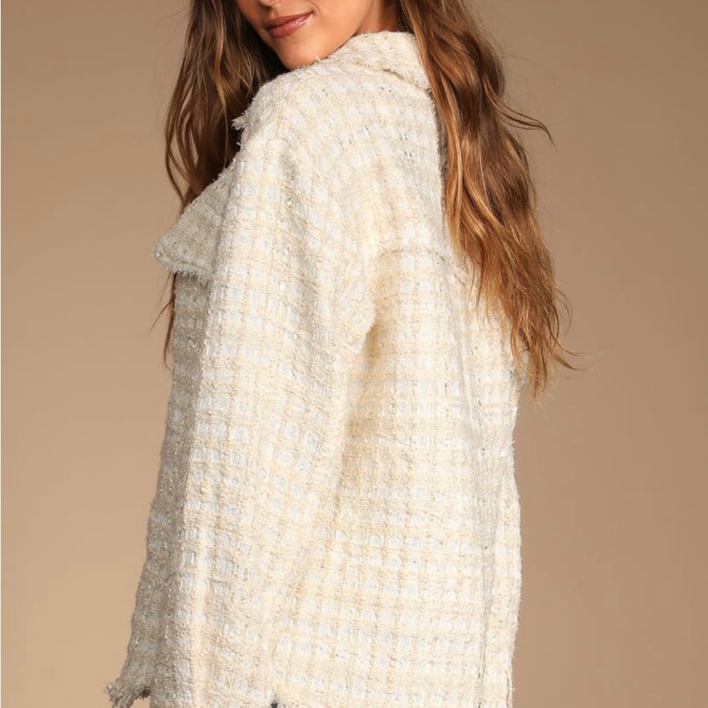 Lulu's Cream Textured Jacket - Picture 2 of 6